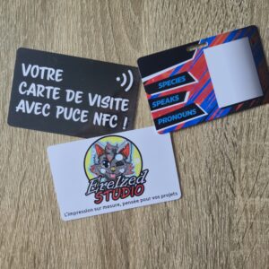 Carte PVC personnalisable